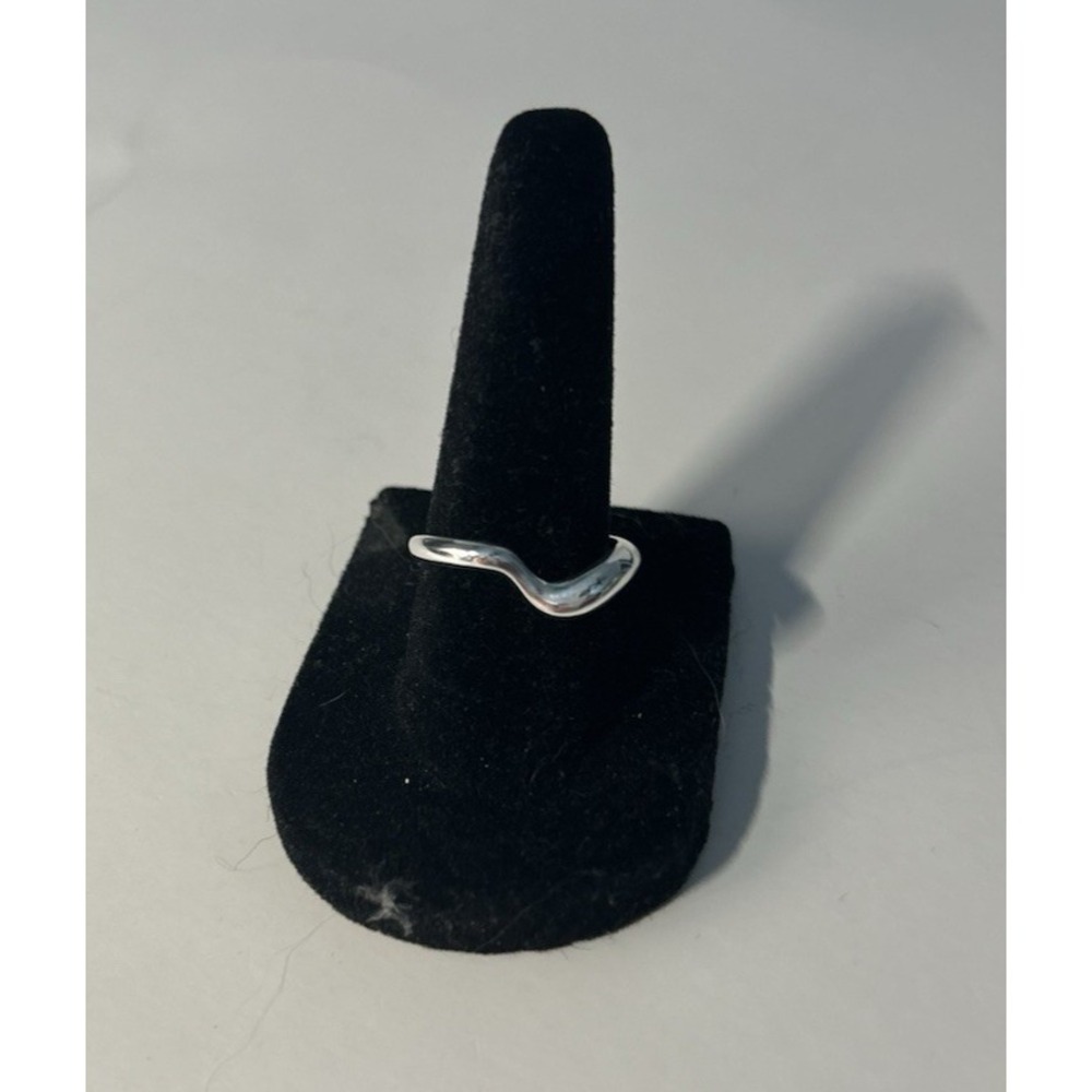 Sterling Silver 925 OPEN WAVE Pattern Design Ring Size 6 1/4D3-7